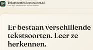 tekstsoorten herkennen