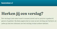 verslag herkennen