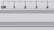 Liniaal centimeters meten