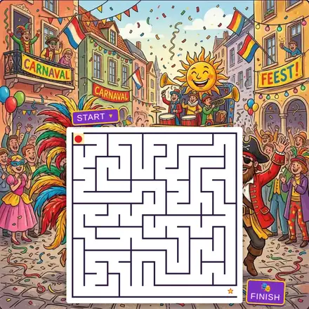 Carnaval doolhof