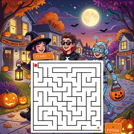 Halloween doolhof