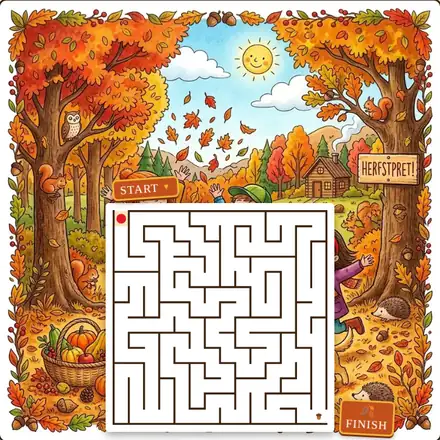 Herfst doolhof