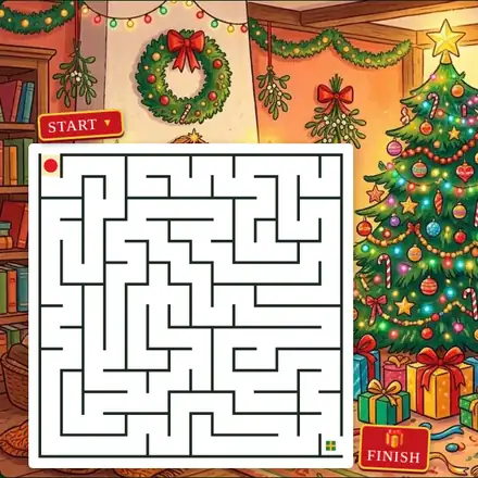 Kerst doolhof