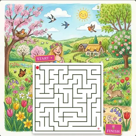 Lente doolhof