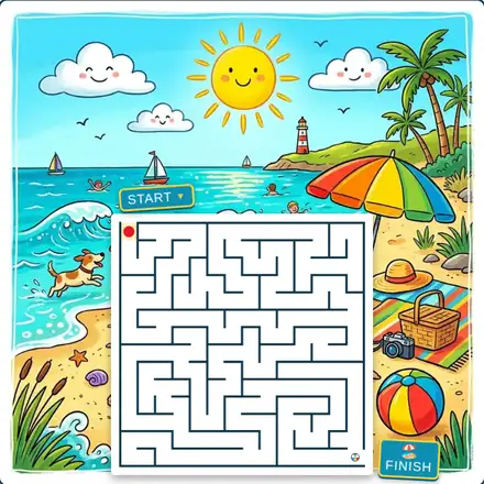 Zomervakantie doolhof